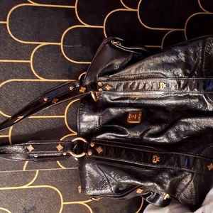 AUTHENTIC PATENT LARGE PURLPE SILK TOTE🌺